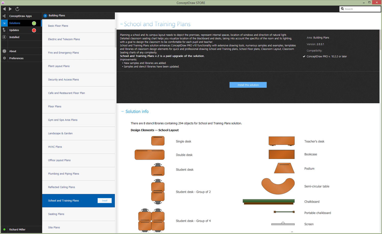 School and Training Plans Solution - Install