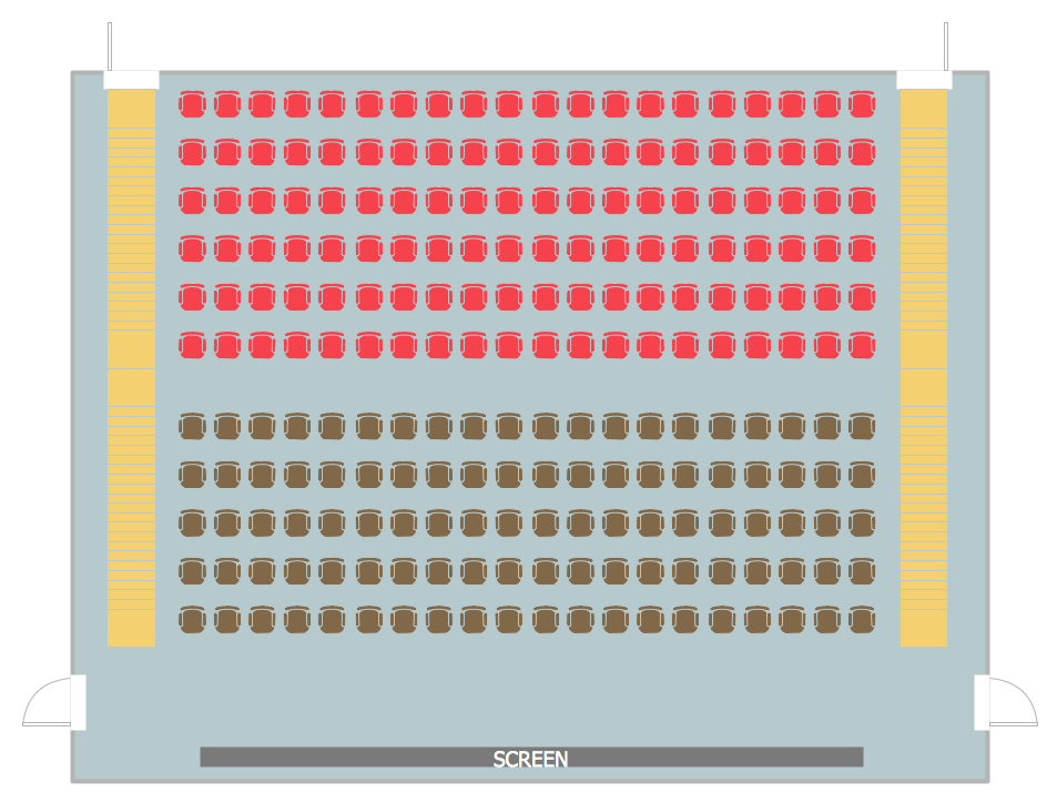 Cinema Seating Arrangement Plan