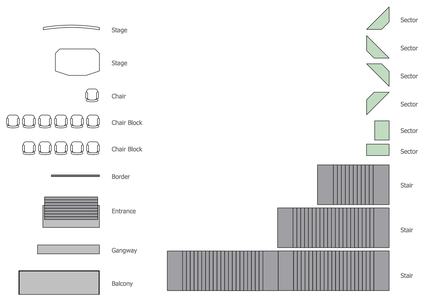 Auditorium Seating Chart Template