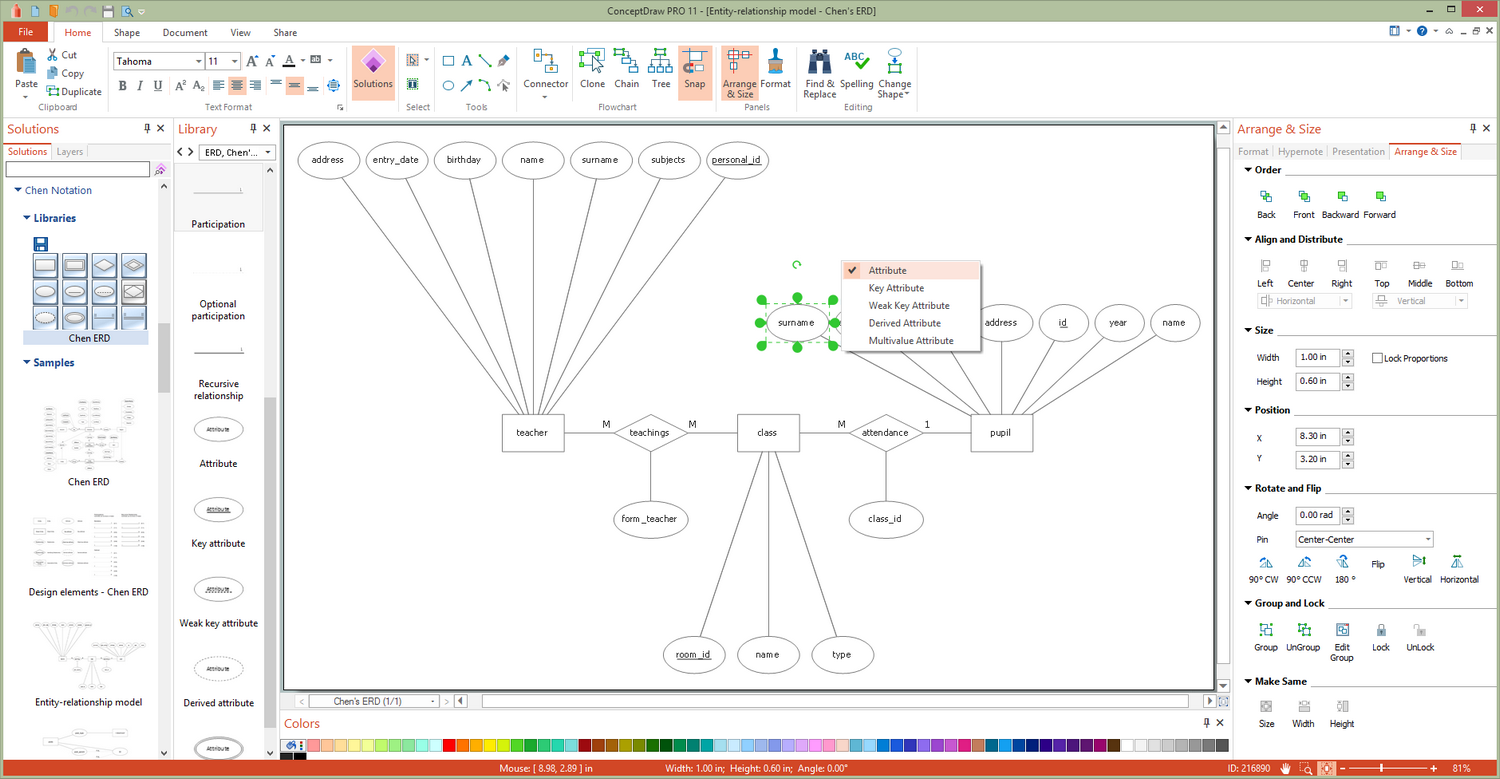 Chen Notation Solution for Microsoft Windows