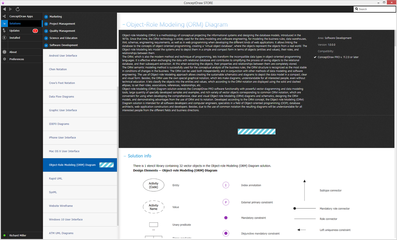 Object-role Modeling (ORM) Diagrams solution - Install