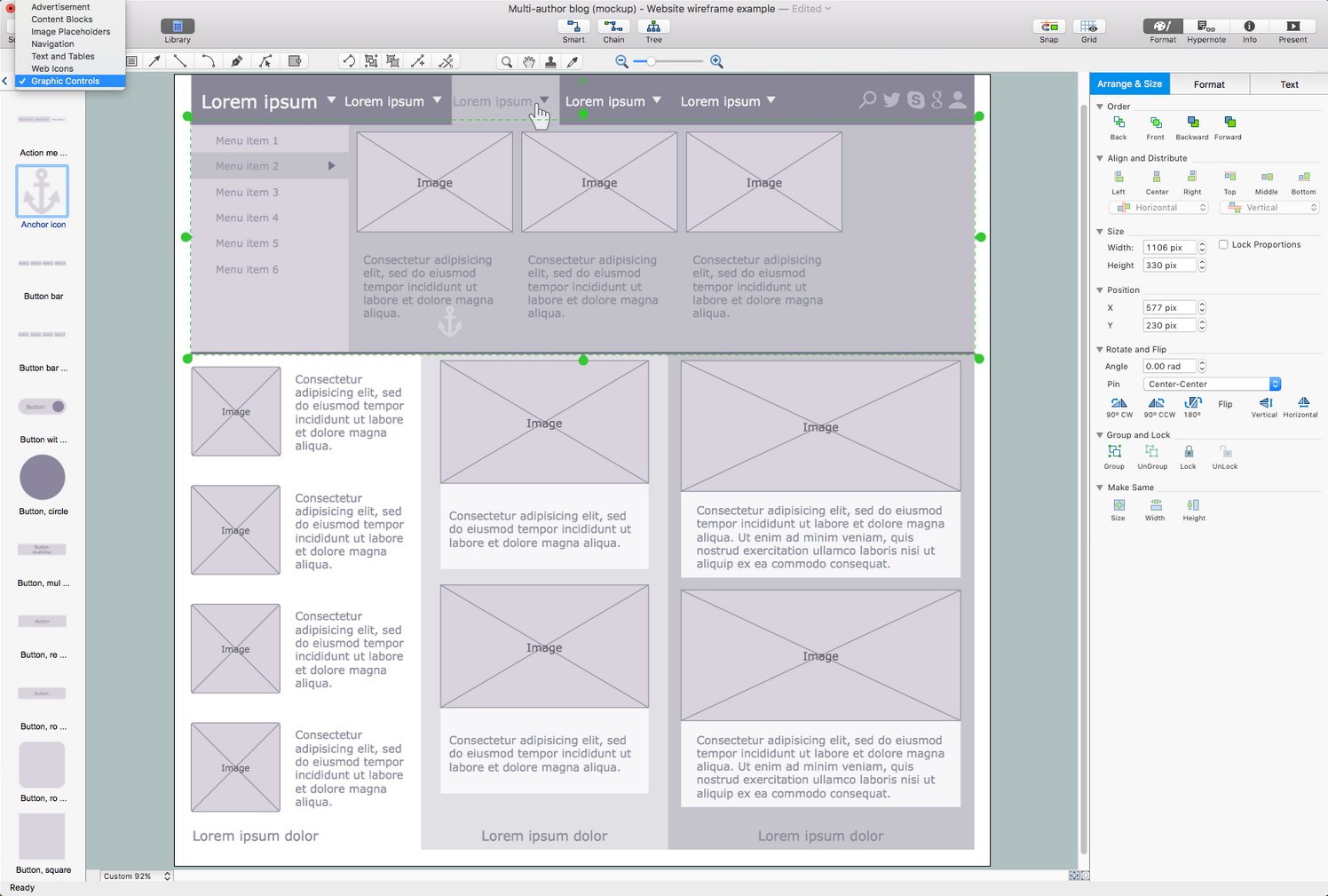 Website Wireframe Solution for macOS