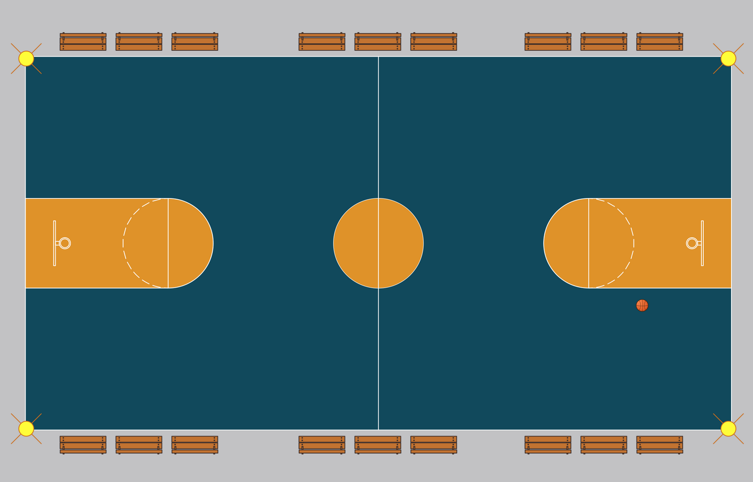 Sport Field Plans Solution | ConceptDraw.com