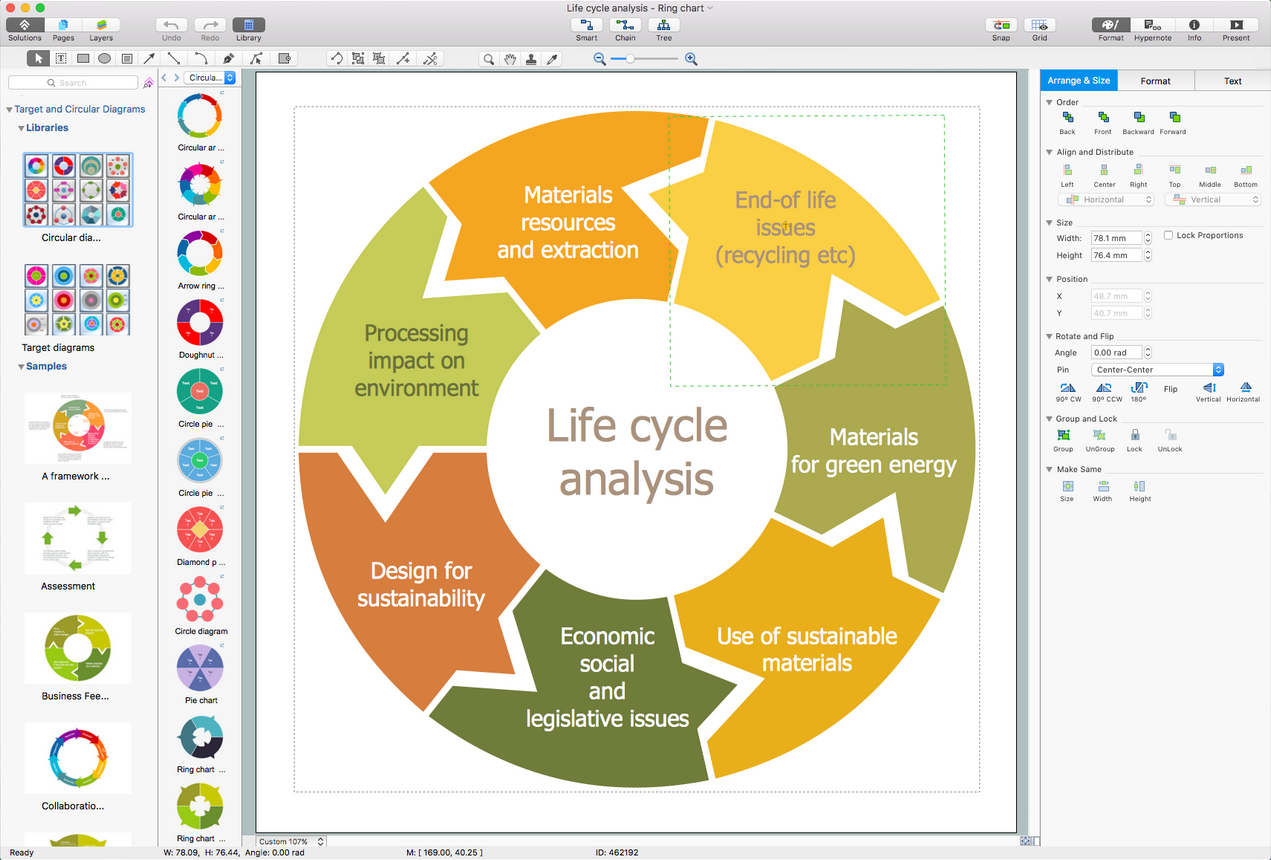 Target and Circular Diagrams Solution for macOS X