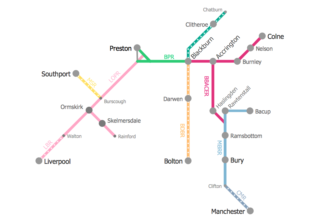 Metro Route Map