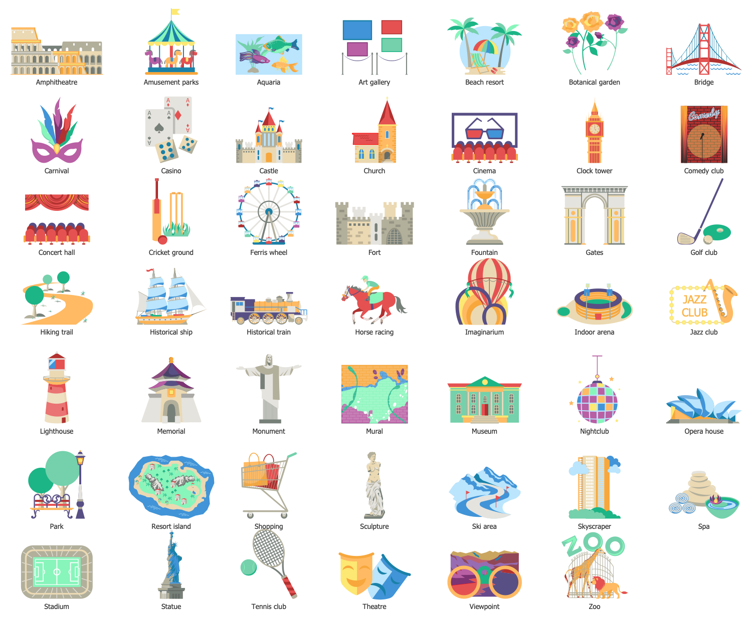 Design Elements — Tourist Attractions