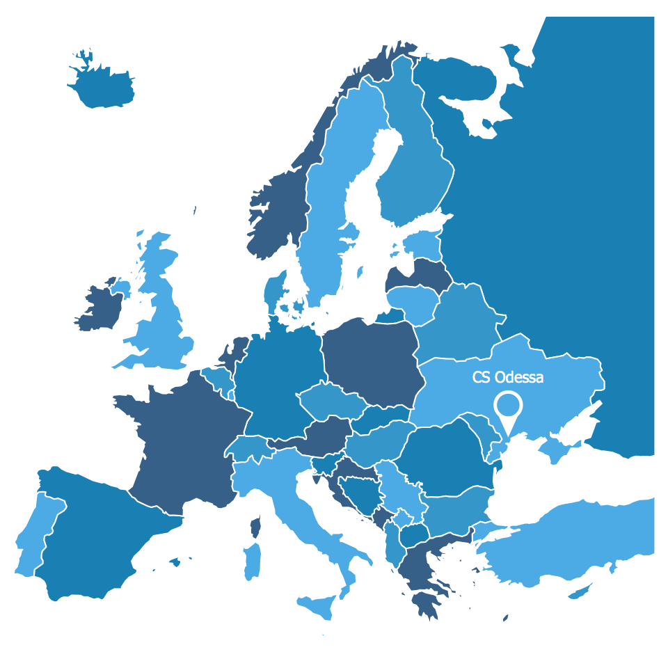 Continental Map Template